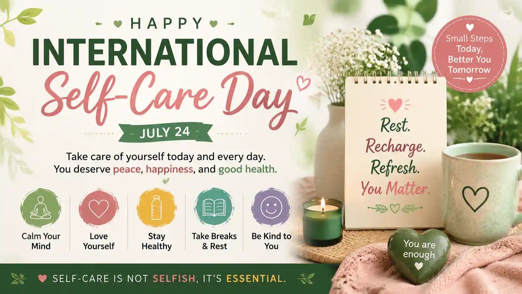 International Self-Care Day Wishes