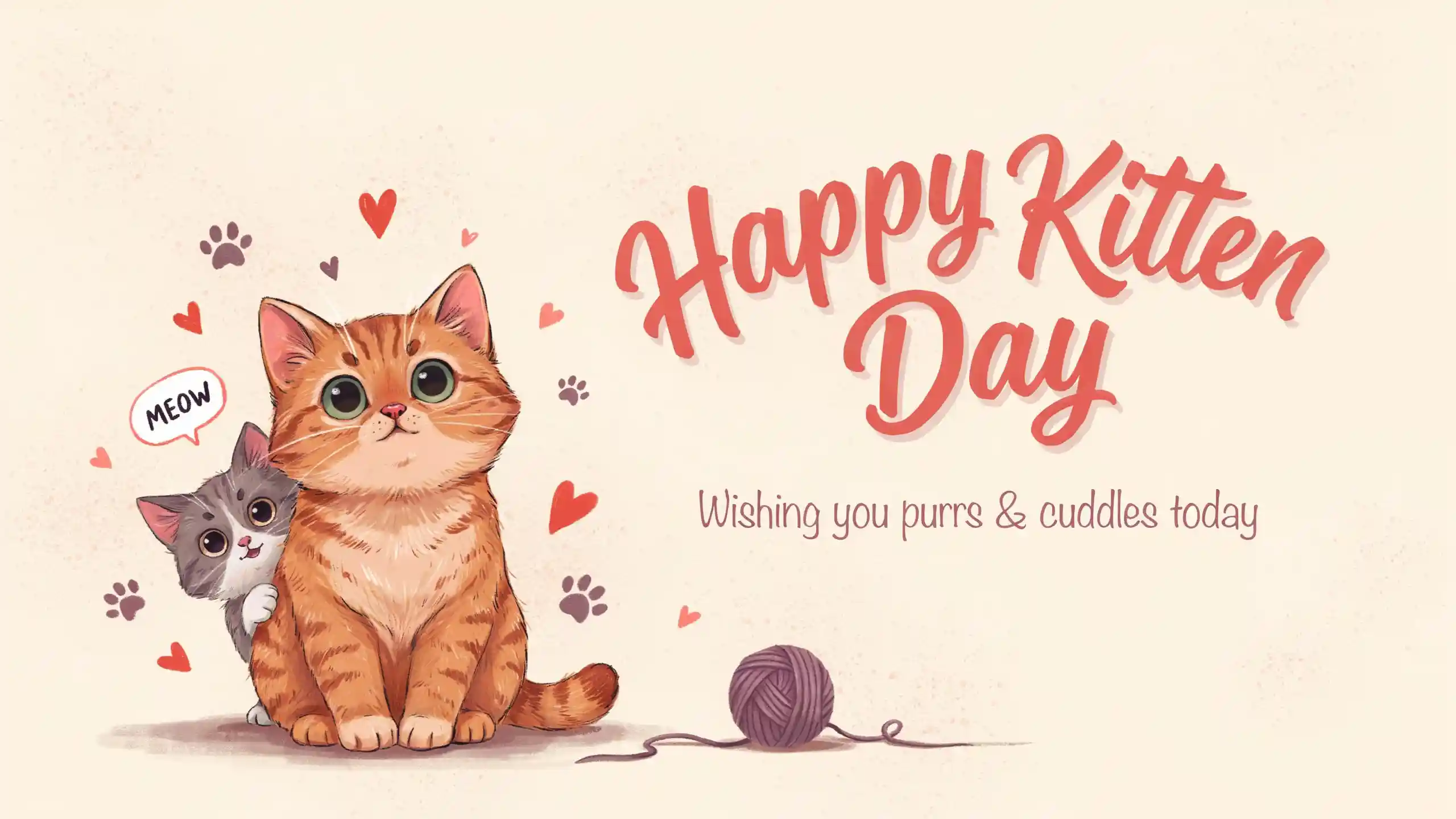 Kitten Day Wishes