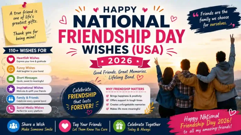 National Friendship Day Wishes (USA)