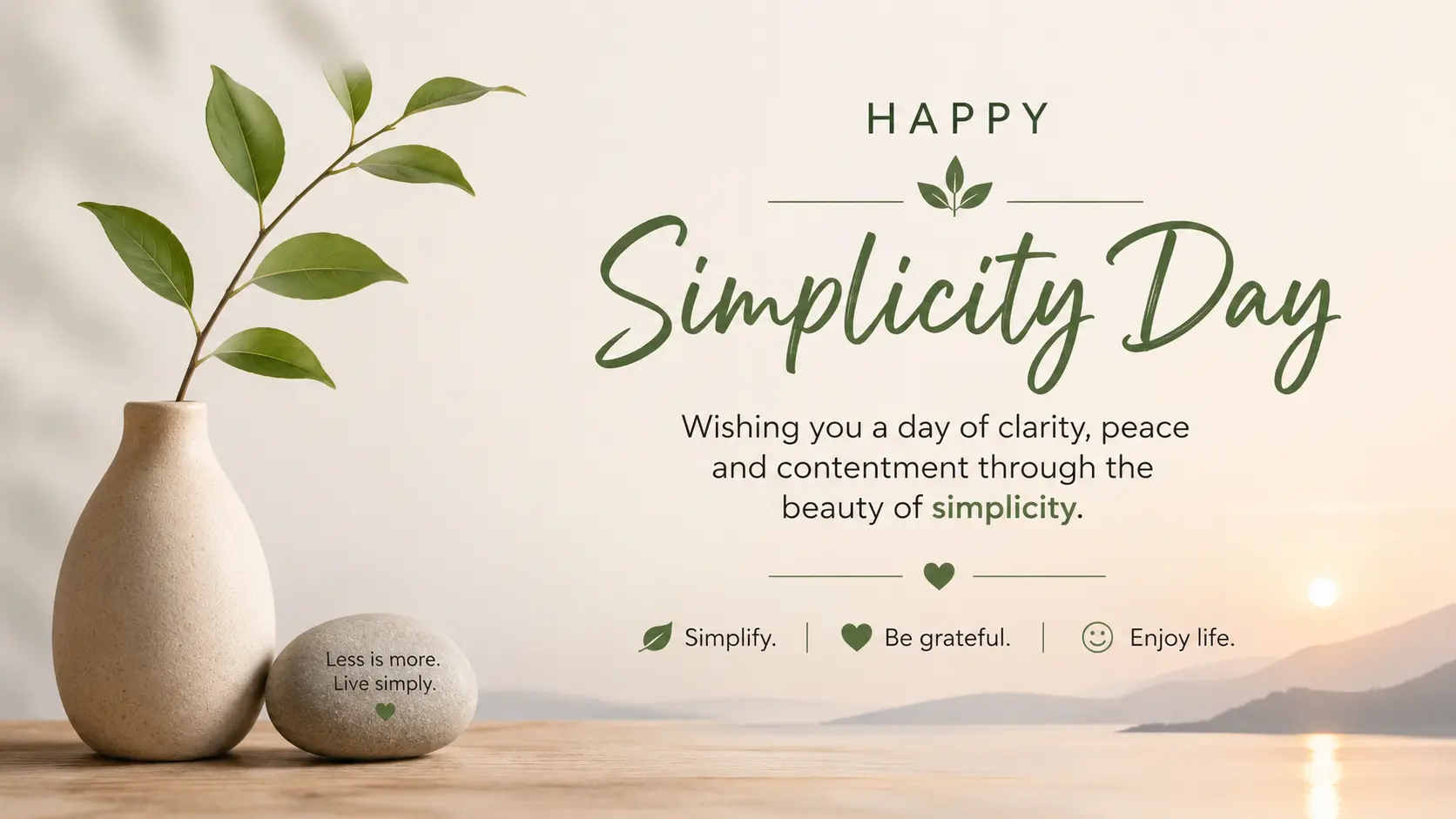 Simplicity Day Wishes