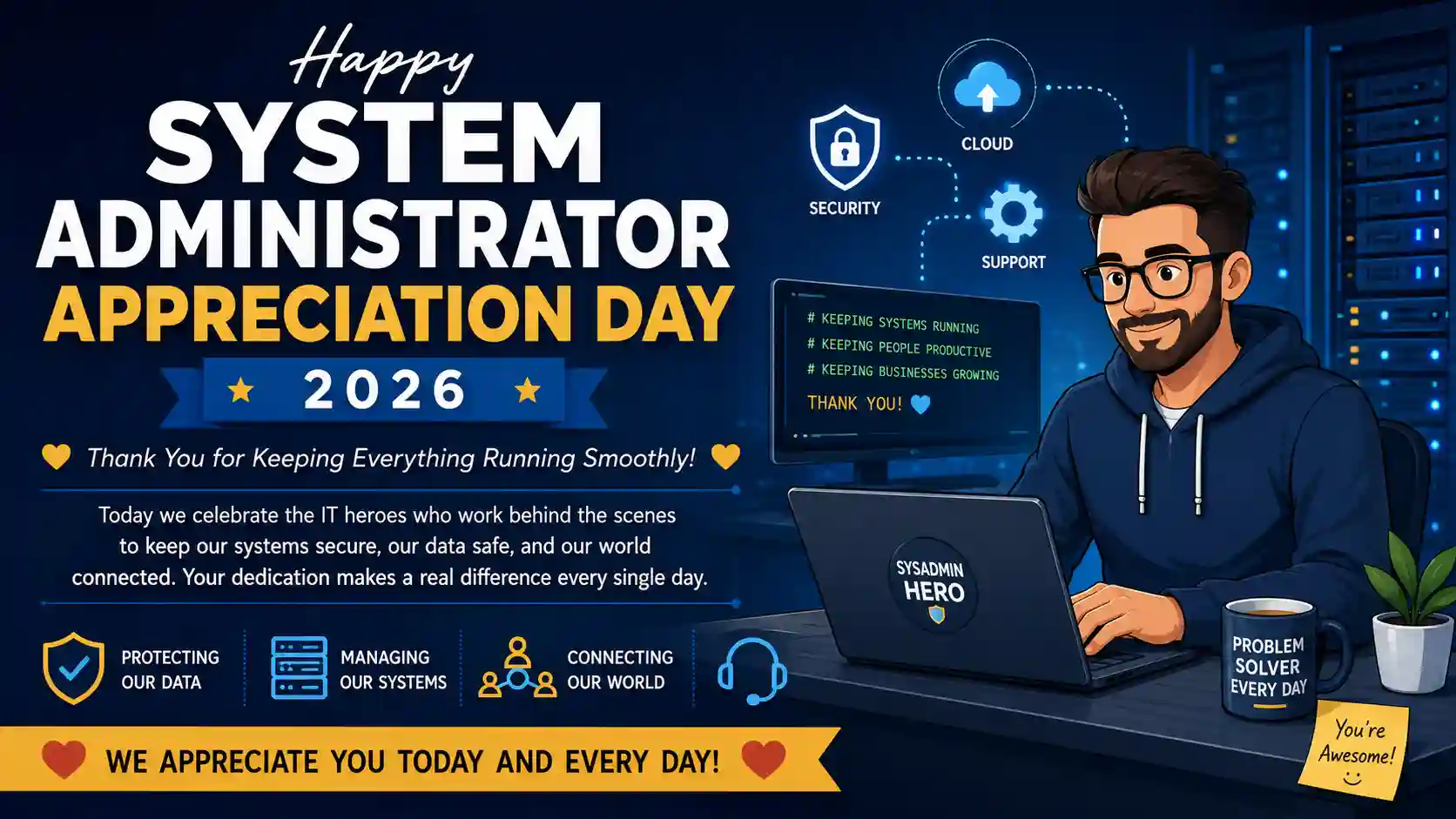 System Administrator Appreciation Day wishes
