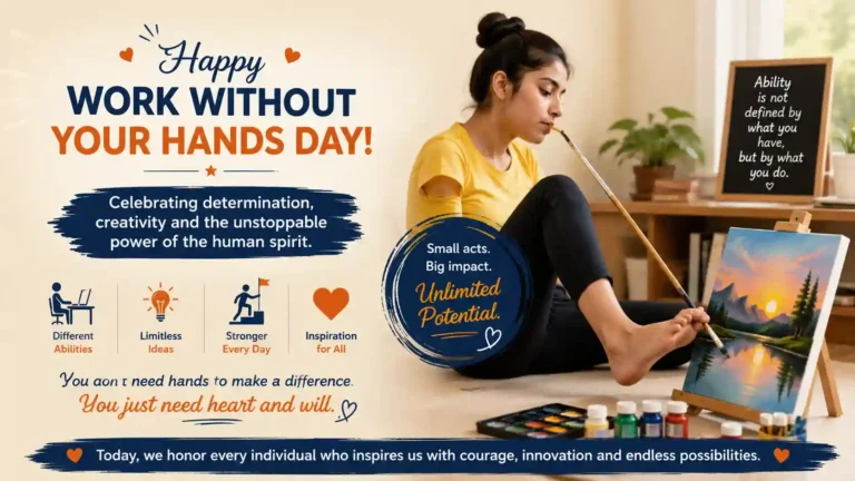 Work Without Your Hands Day Wishes