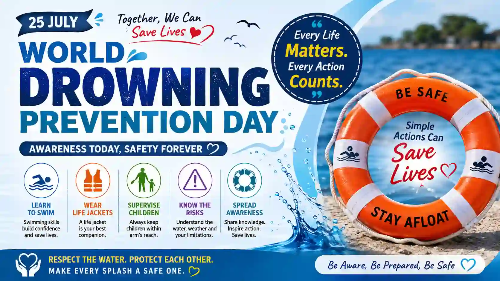 World Drowning Prevention Day Wishes