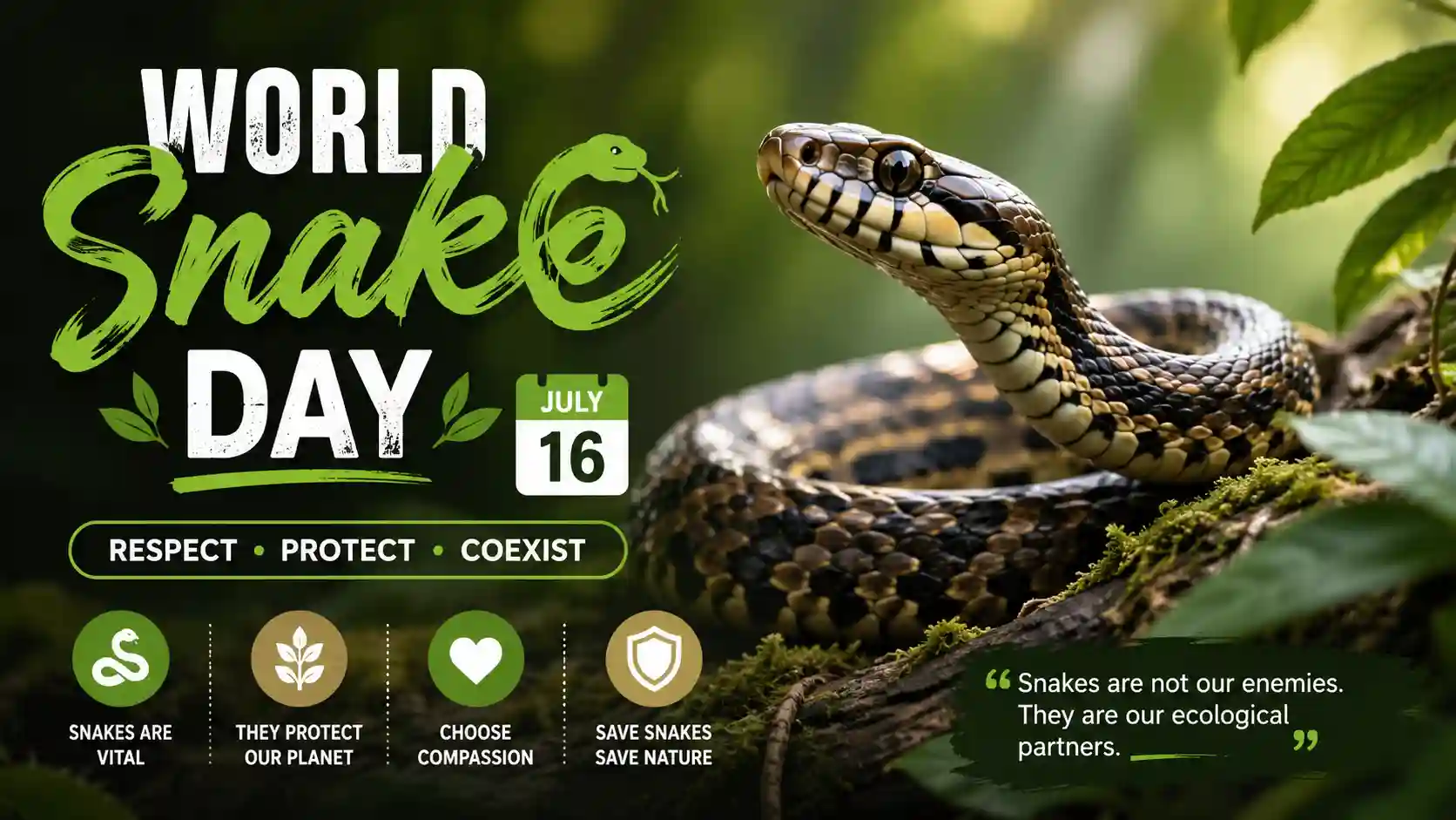 World Snake Day Wishes
