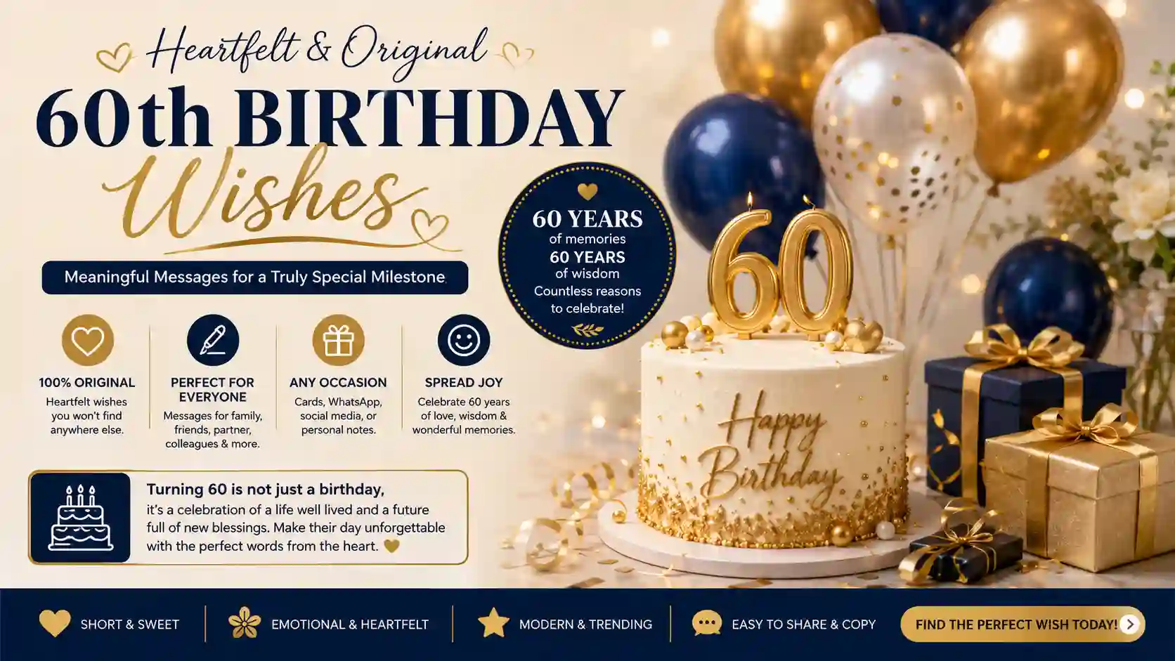 60th birthday wishes