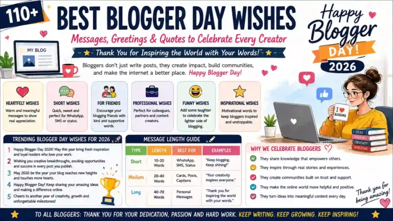 Blogger Day Wishes