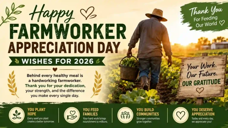 Farmworker Appreciation Day Wishes
