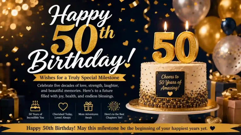 Happy 50th birthday wishes