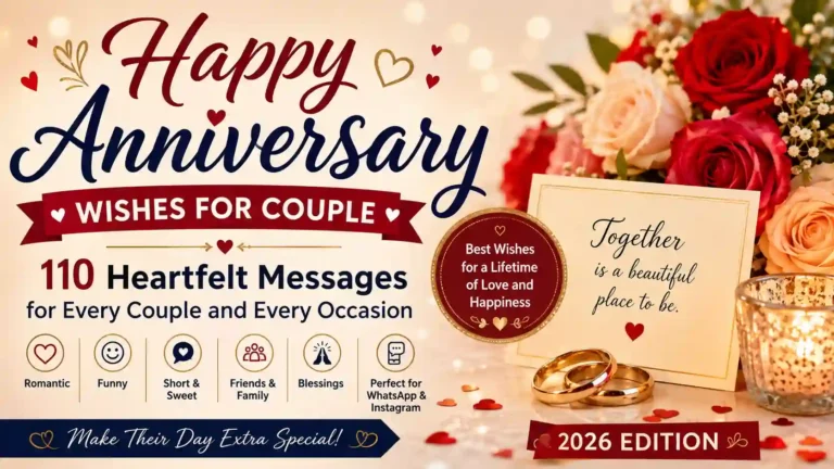 Happy anniversary wishes for couple