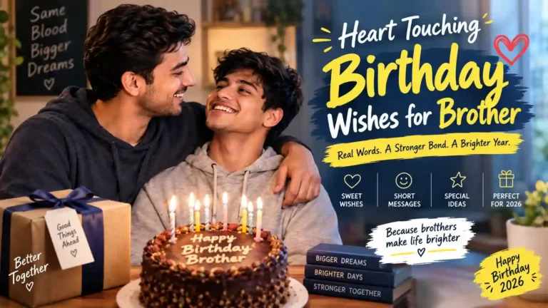 Heart touching birthday wishes for brother