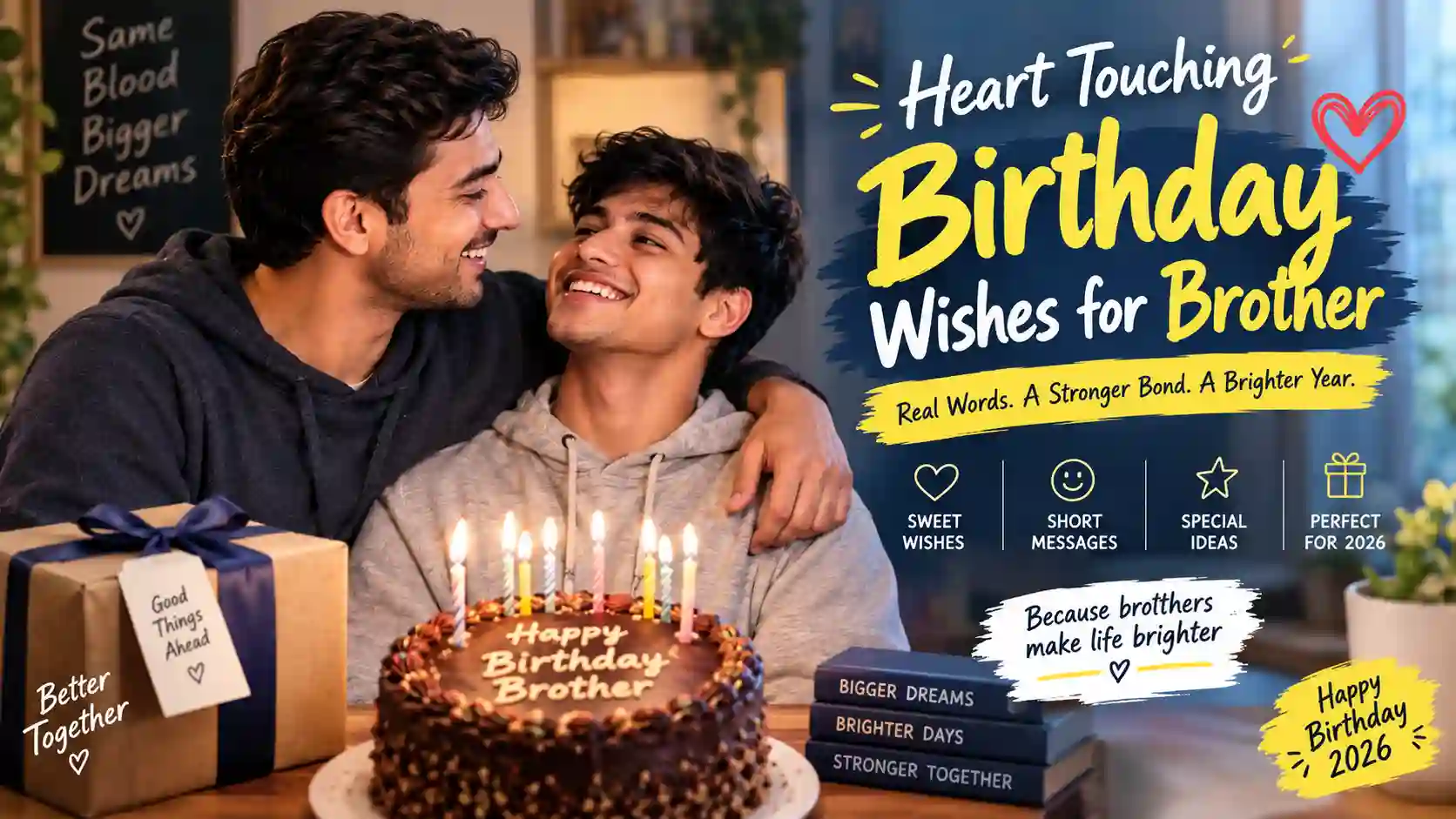 Heart touching birthday wishes for brother