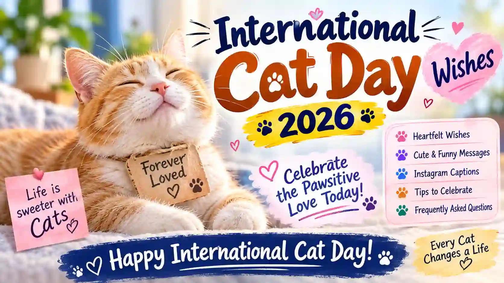 International Cat Day Wishes