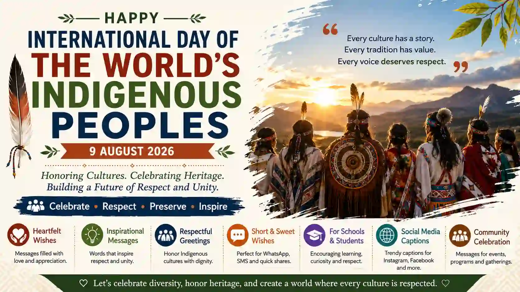 International Day of the World's Indigenous Peoples Wishes