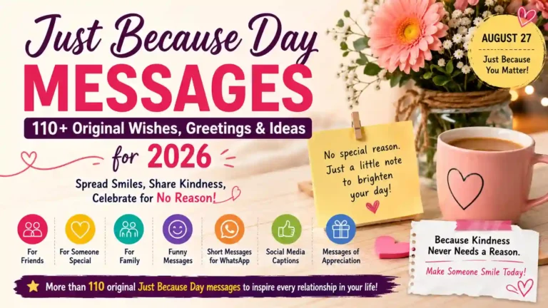 Just Because Day Messages