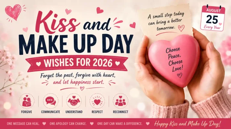 Kiss and Make Up Day Wishes