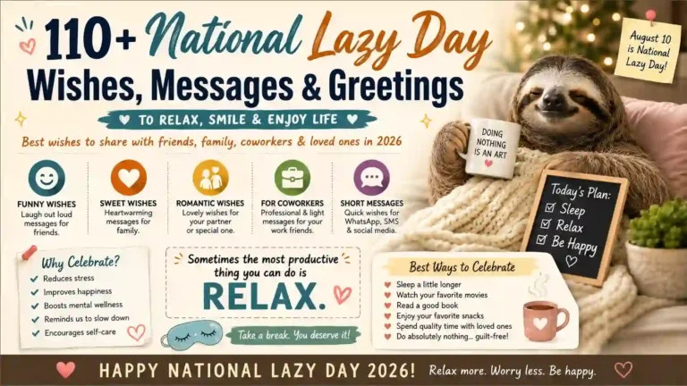 National Lazy Day Wishes