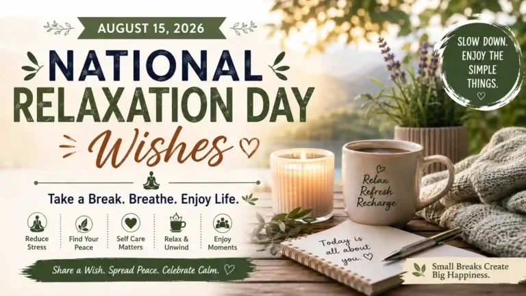 National Relaxation Day Wishes