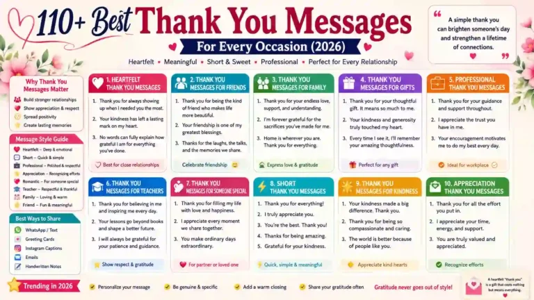 Thank You Messages