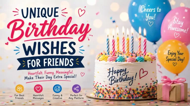 unique birthday wishes for friends