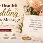 Wedding wishes message