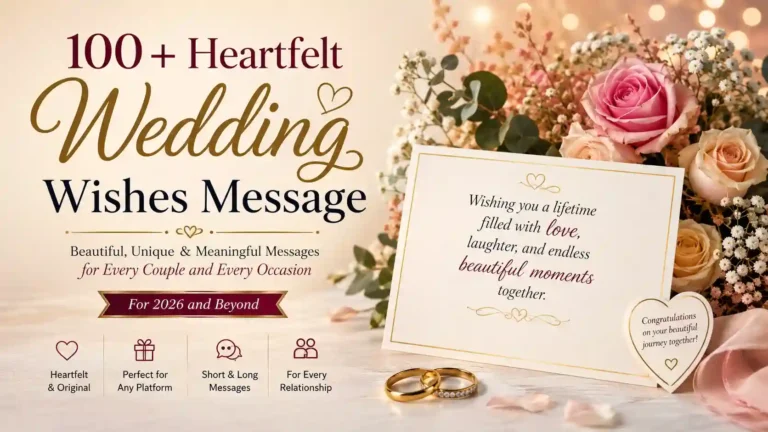 Wedding wishes message