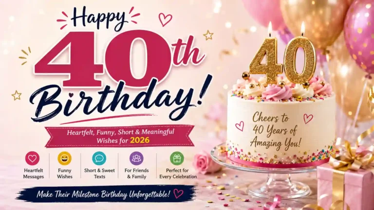 40th birthday wishes