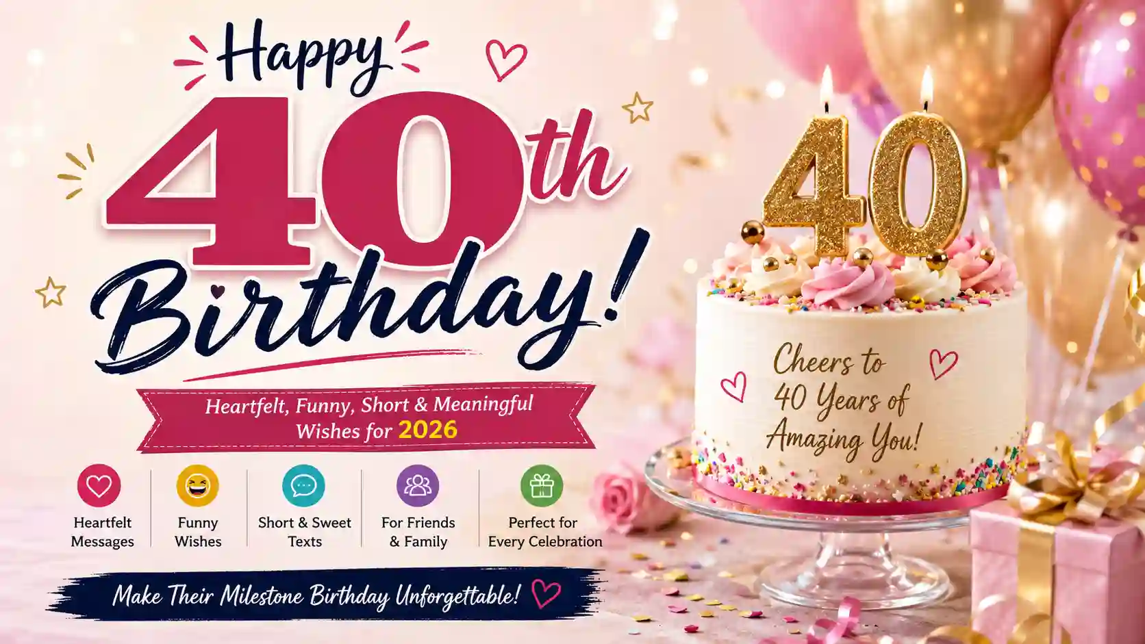 40th birthday wishes