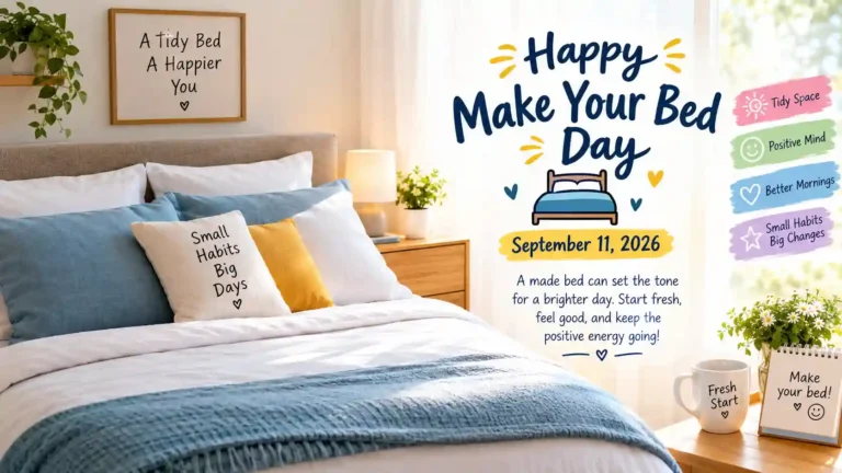 Make Your Bed Day Wishes
