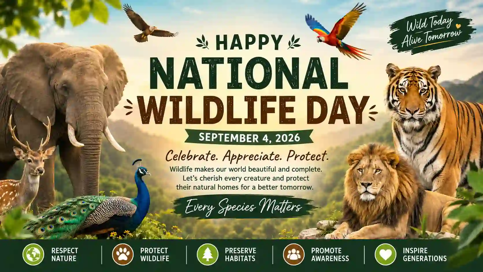 National Wildlife Day Wishes