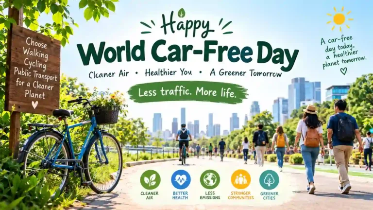 World Car-Free Day Wishes