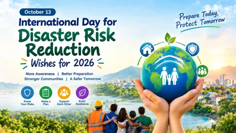 International Day for Disaster Risk Reduction Wishes