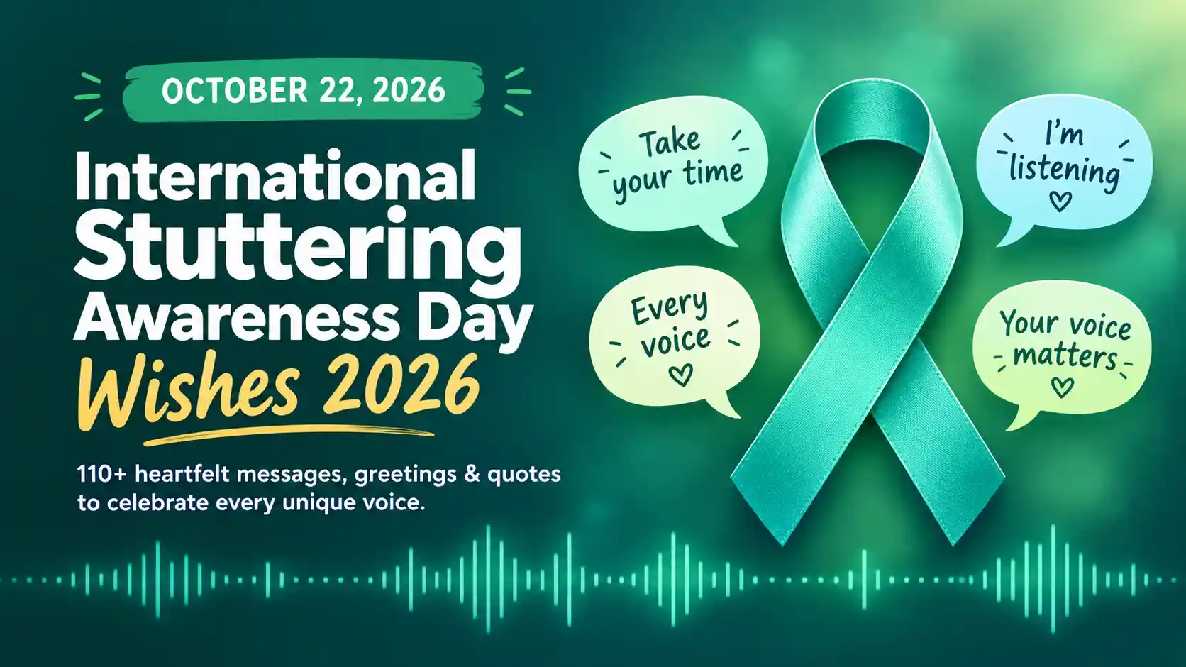 International Stuttering Awareness Day Wishes