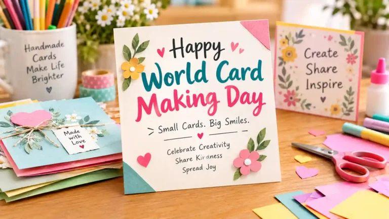 World Card Making Day Wishes